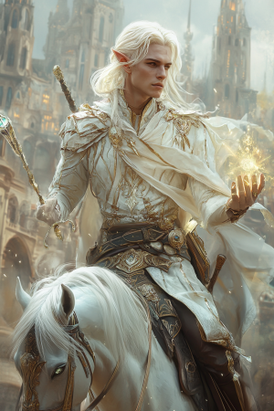 A Friggaelf military swordsman.